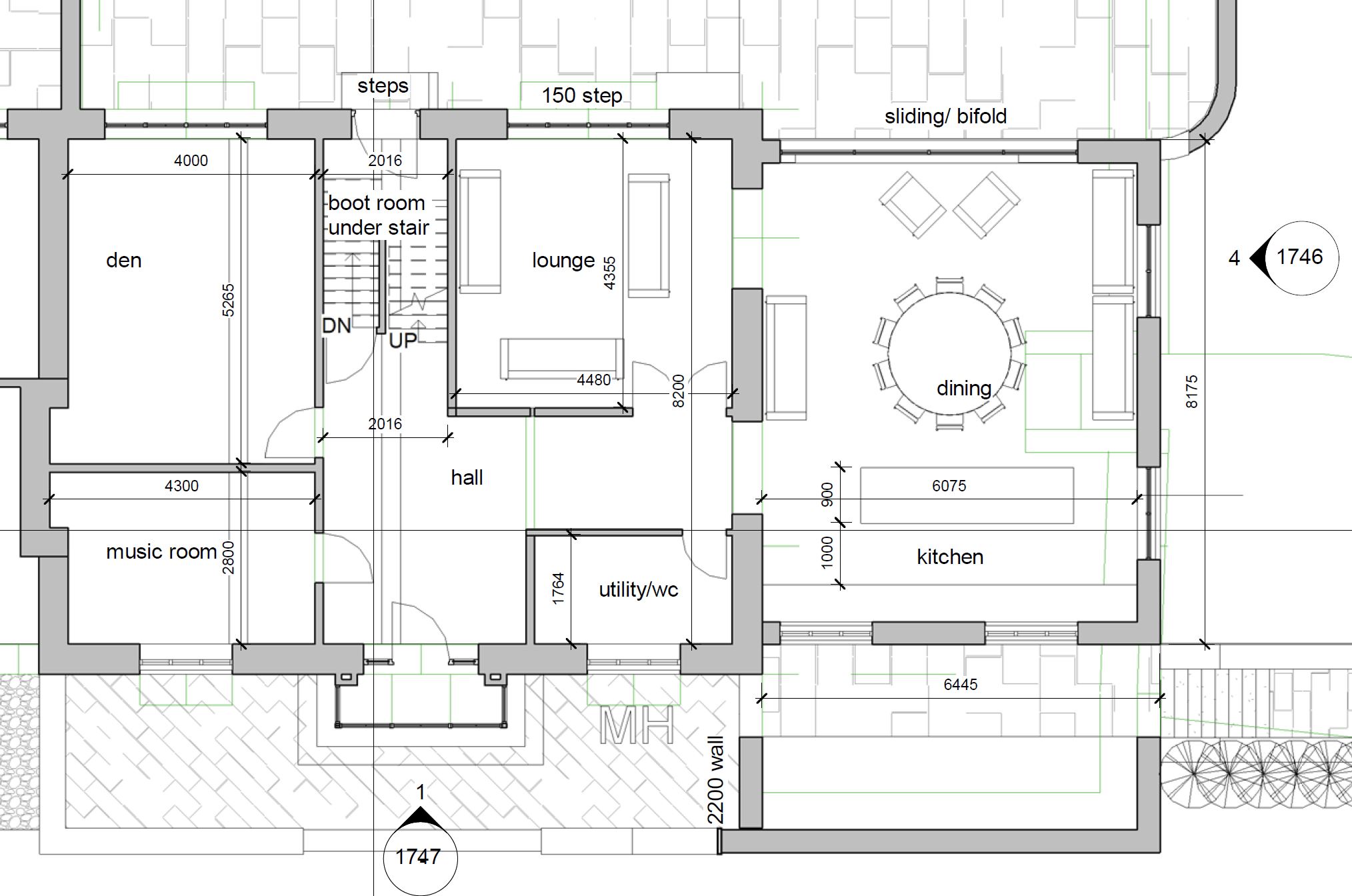 Green Belt extension ground floor plan