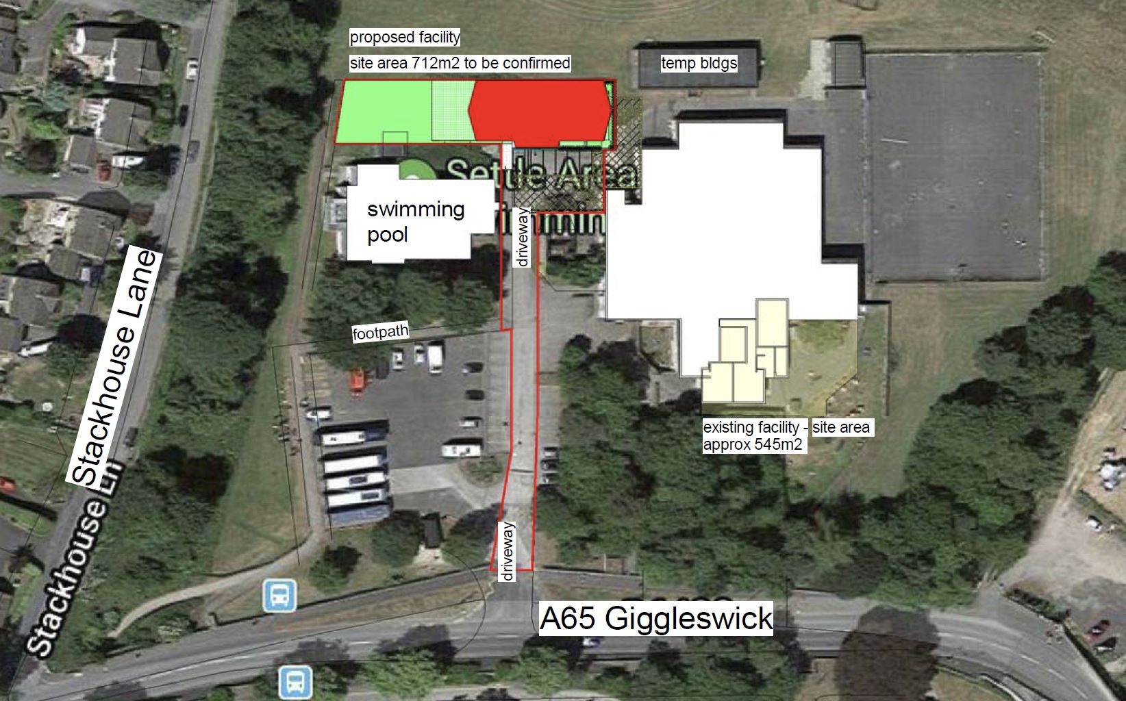 Pre-school Glulam and SIPS location plan