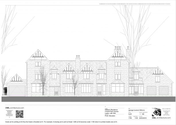 North Park Ave Street Elevation - Proposed