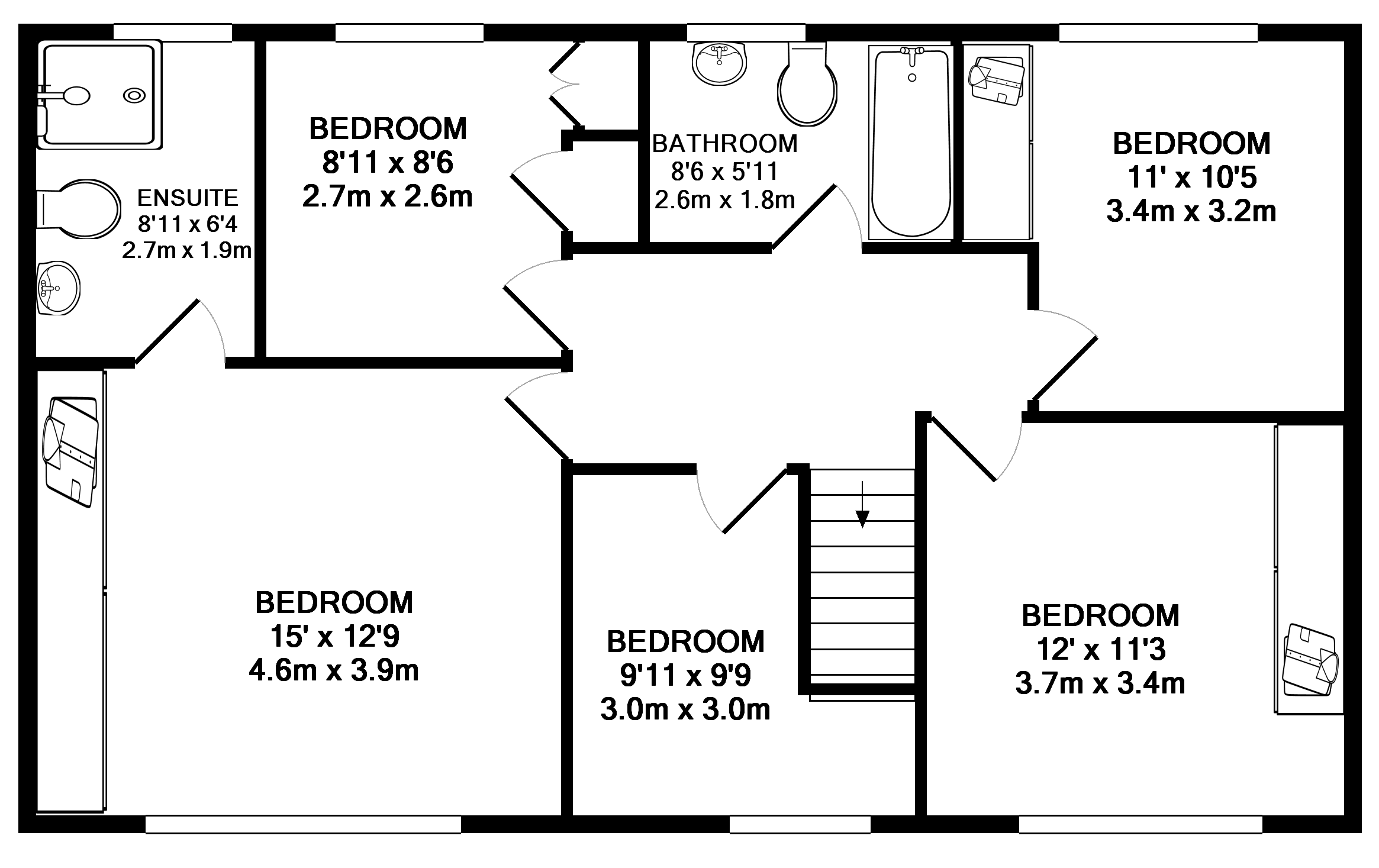 Supersize estate house - host house first floor plan