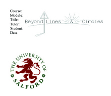 Beyond Lines and Circles – Msc In IT – Salford University (9005)