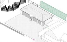 Quad Garage in Rear Garden – via PD and Appeal  (2033)